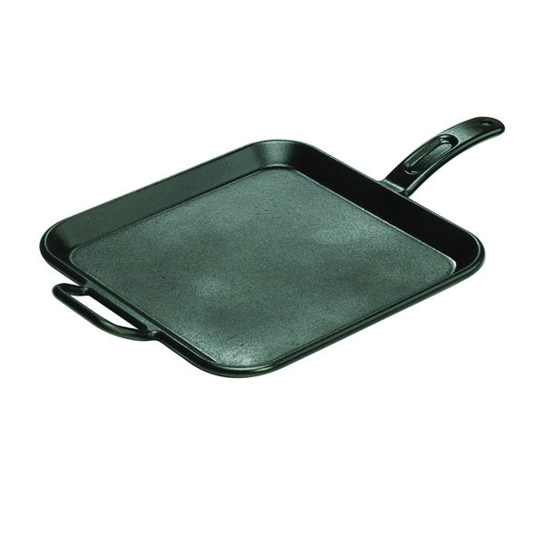 Lodge P12SG3 Griddle, Cast Iron, Black, Square