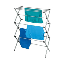 Load image into Gallery viewer, Honey-Can-Do DRY-01306 Collapsible Cloth Drying Rack, Steel, Silver, 15 in W, 42 in H, 30 in L

