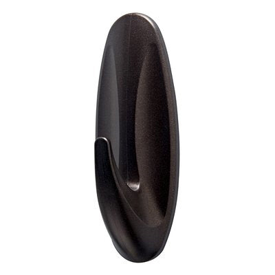 Command 17083BZ-AWES Adhesive Hook, 5 lb, 1-Hook, Plastic, Bronze