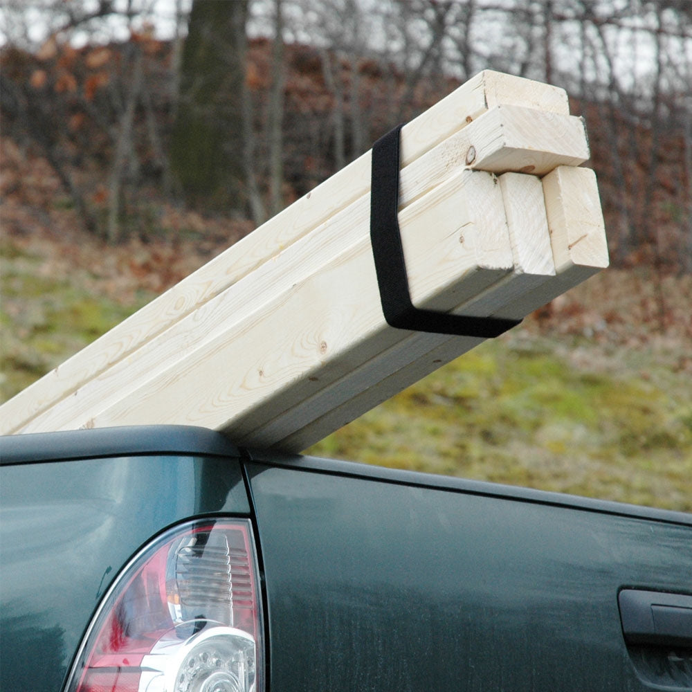 VELCRO Brand One Wrap 91372 Fastener, 1-1/2 in W, 30 in L, Nylon/Polypropylene, Black