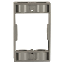 Load image into Gallery viewer, HUBBELL 5400-0 Extension Adapter, 5-1/4 in L, 3-1/2 in W, 1 -Gang, 6 -Knockout, Die-Cast Aluminum, Gray
