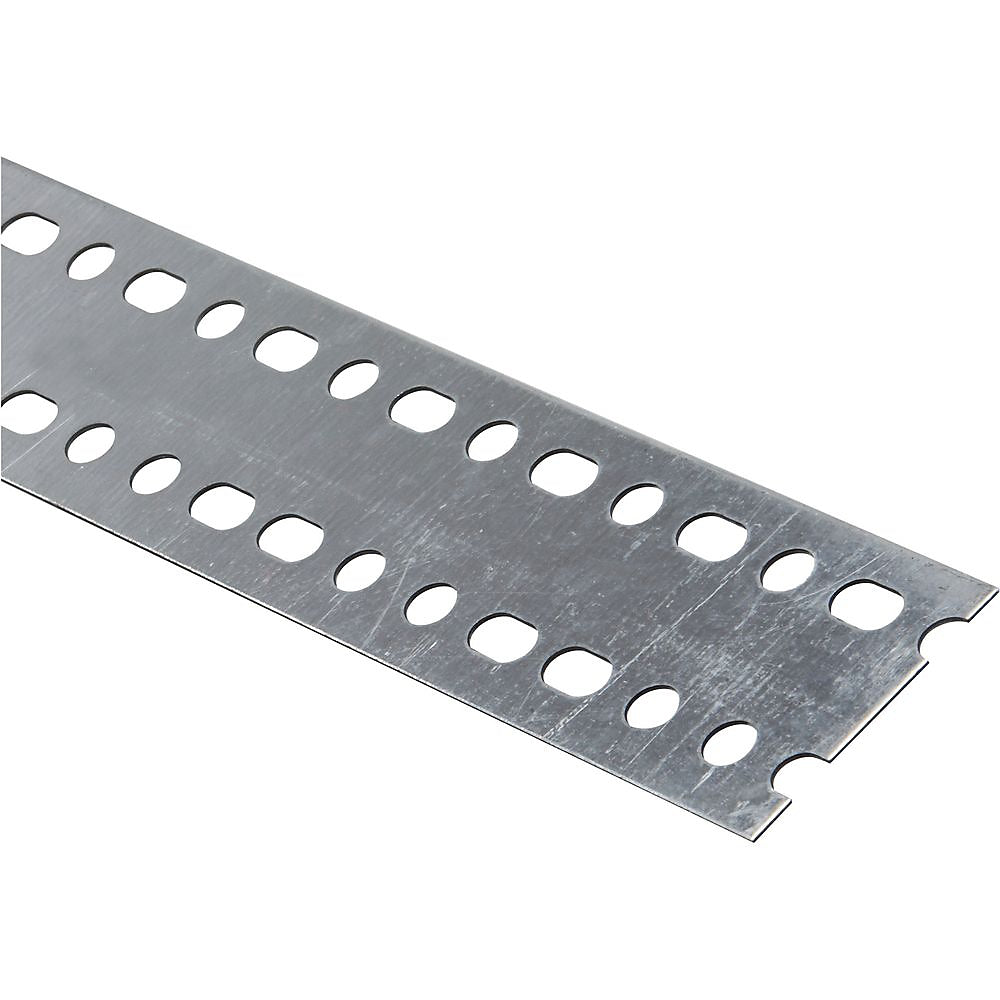 Stanley Hardware 4027BC Series N341-263 Structural Plate, 2-3/8 in W, 72 in L, 0.047 in Thick, Galvanized Steel