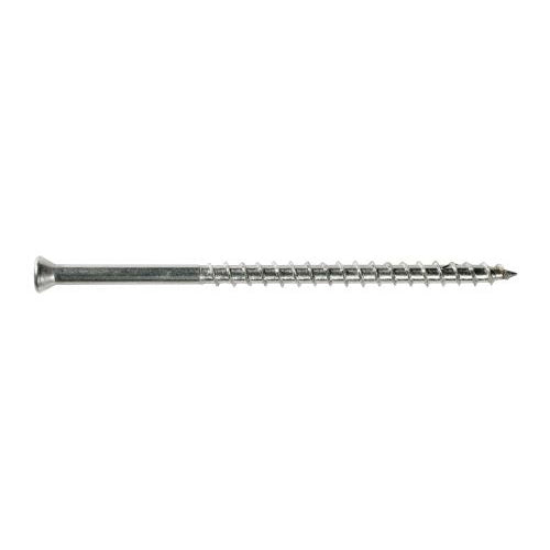 Simpson Strong-Tie S07162FB5 Deck Screw, #7 Thread, 1-5/8 in L, Coarse Thread, Trim Head, Square Drive, Type 17 Point