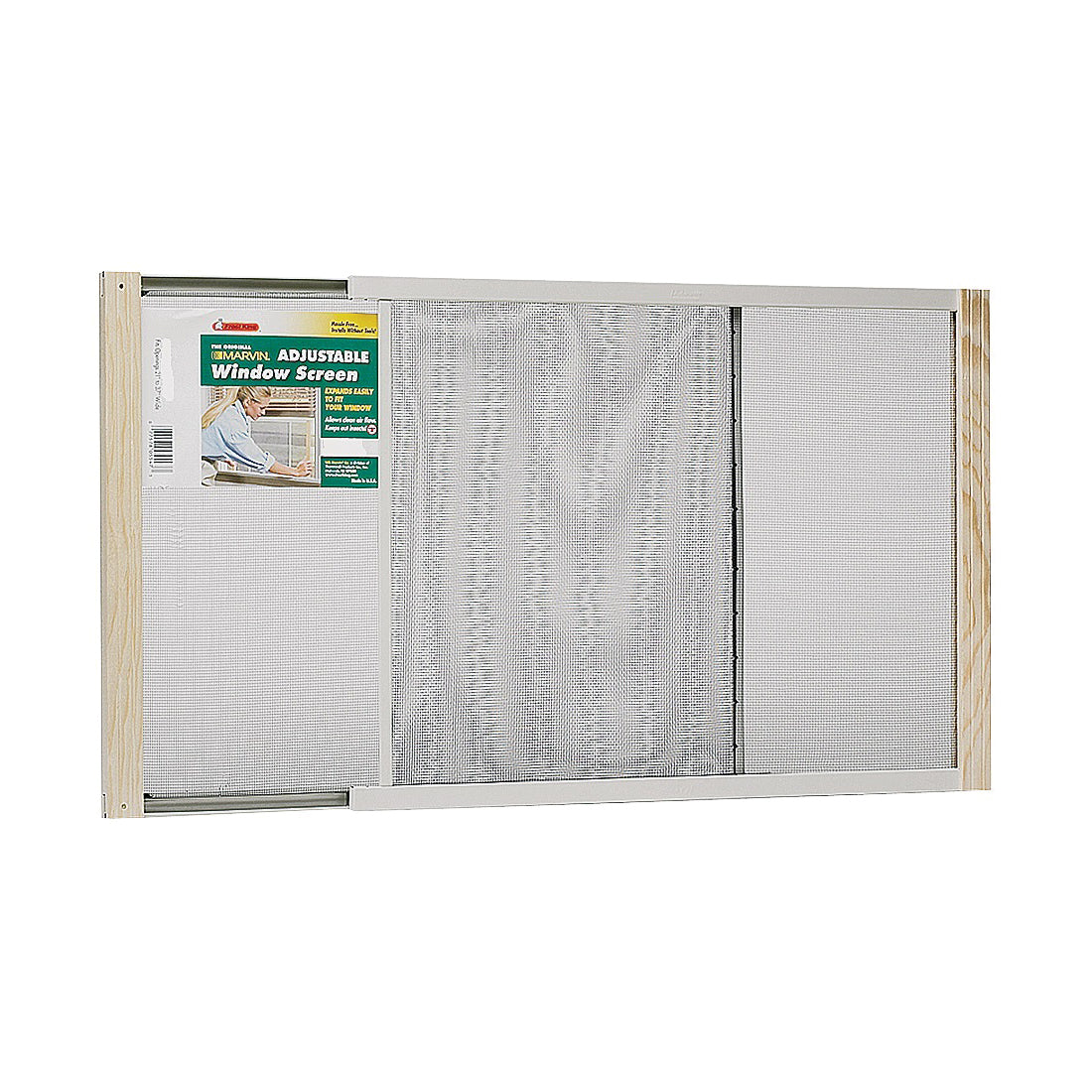 Frost King W.B. Marvin AWS2445 Window Screen, 24 in L, 25 to 45 in W, Aluminum