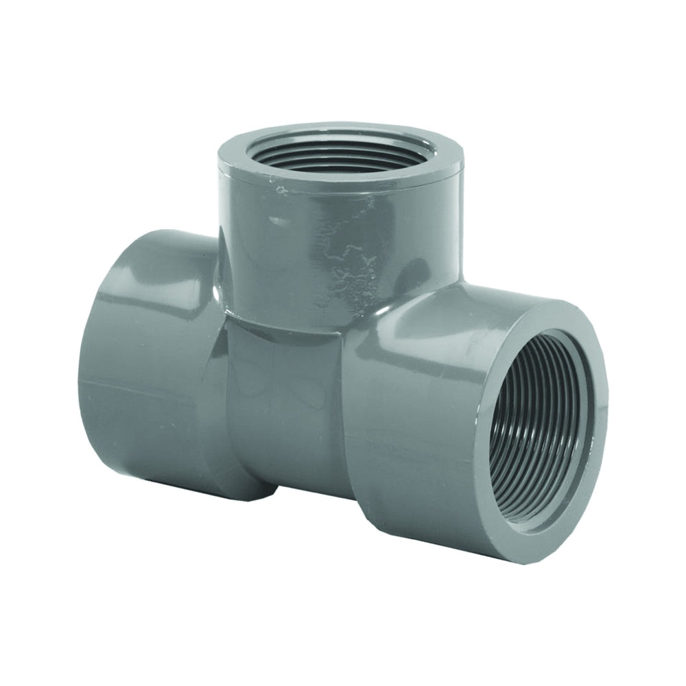 GENOVA 300 Series 354558 Pipe Tee, 1/2 in, FIP, PVC, SCH 80 Schedule