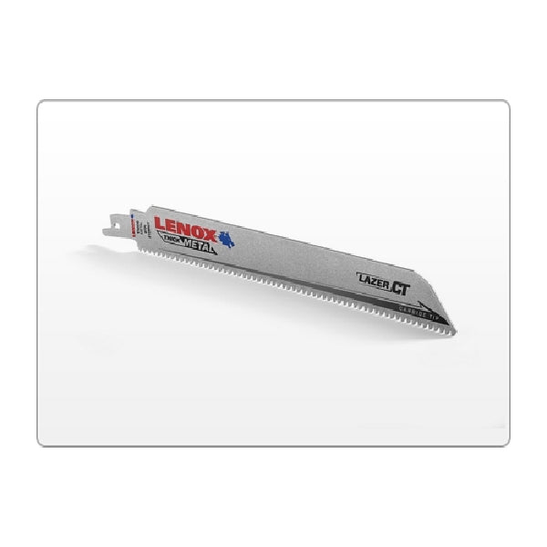 Lenox LAZER CT 2014220 Reciprocating Saw Blade, 1 in W, 6 in L, 8 TPI, Carbide Cutting Edge