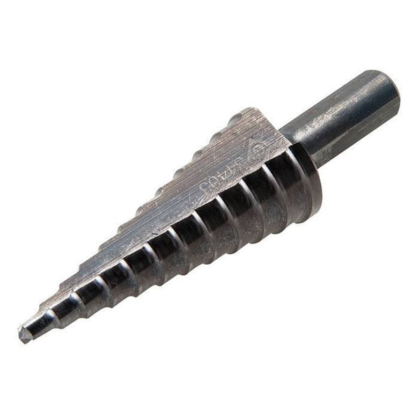 Greenlee Kwik Stepper 34403 Step Drill Bit, 3/16 to 13/16 in Dia, 3-5/16 in OAL, Double Milled Flute, 2-Flute