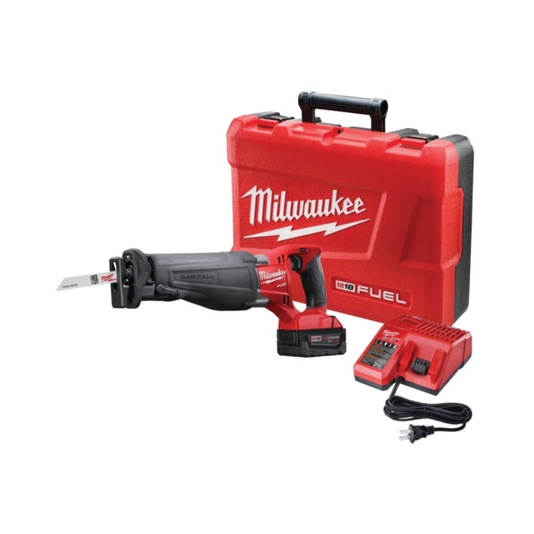 Milwaukee 2720-21 Reciprocating Saw Kit, Battery Included, 18 V, 4 Ah, 1-1/8 in L Stroke, 0 to 3000 spm