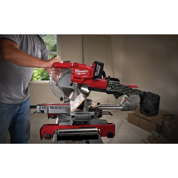 Milwaukee 2734-21HD Compound Miter Saw Kit, Battery, 10 in Dia Blade, 4000 rpm Speed, 45 deg Max Miter Angle