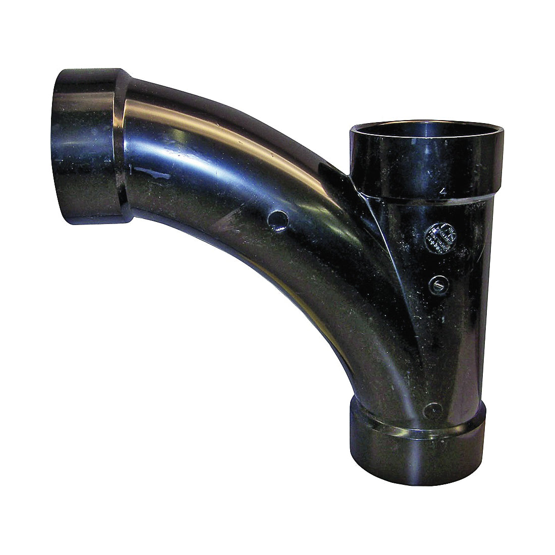 GENOVA 82530 Combination Tee Pipe Wye, 3 in, Hub, ABS, SCH 40 Schedule