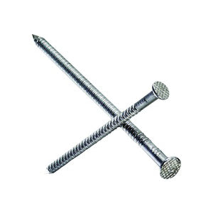 Simpson Strong-Tie S6PTD1 Deck Nail, 6D, 2 in L, 304 Stainless Steel, Bright, Full Round Head, Annular Ring Shank, 1 lb