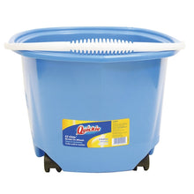 Load image into Gallery viewer, Quickie EZ-Glide 20000 Bucket with Wheel, 5 gal Capacity, Round, Plastic Bucket/Pail
