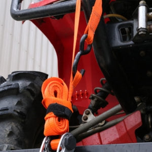 SmartStrap 349 Tie-Down, 1-1/4 in W, 14 ft L, Polyester, Orange, 1000 lb, S-Hook End Fitting, Steel End Fitting