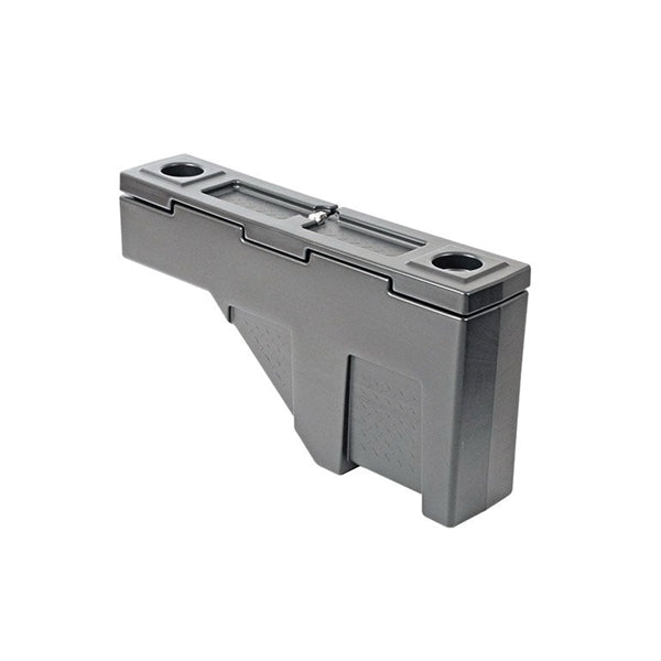 DEE ZEE DZ95P Wheel Well Tool Box, 2.2 cu-ft, 37 in L, 7-3/4 in W, 19-1/2 in H, Poly, Black