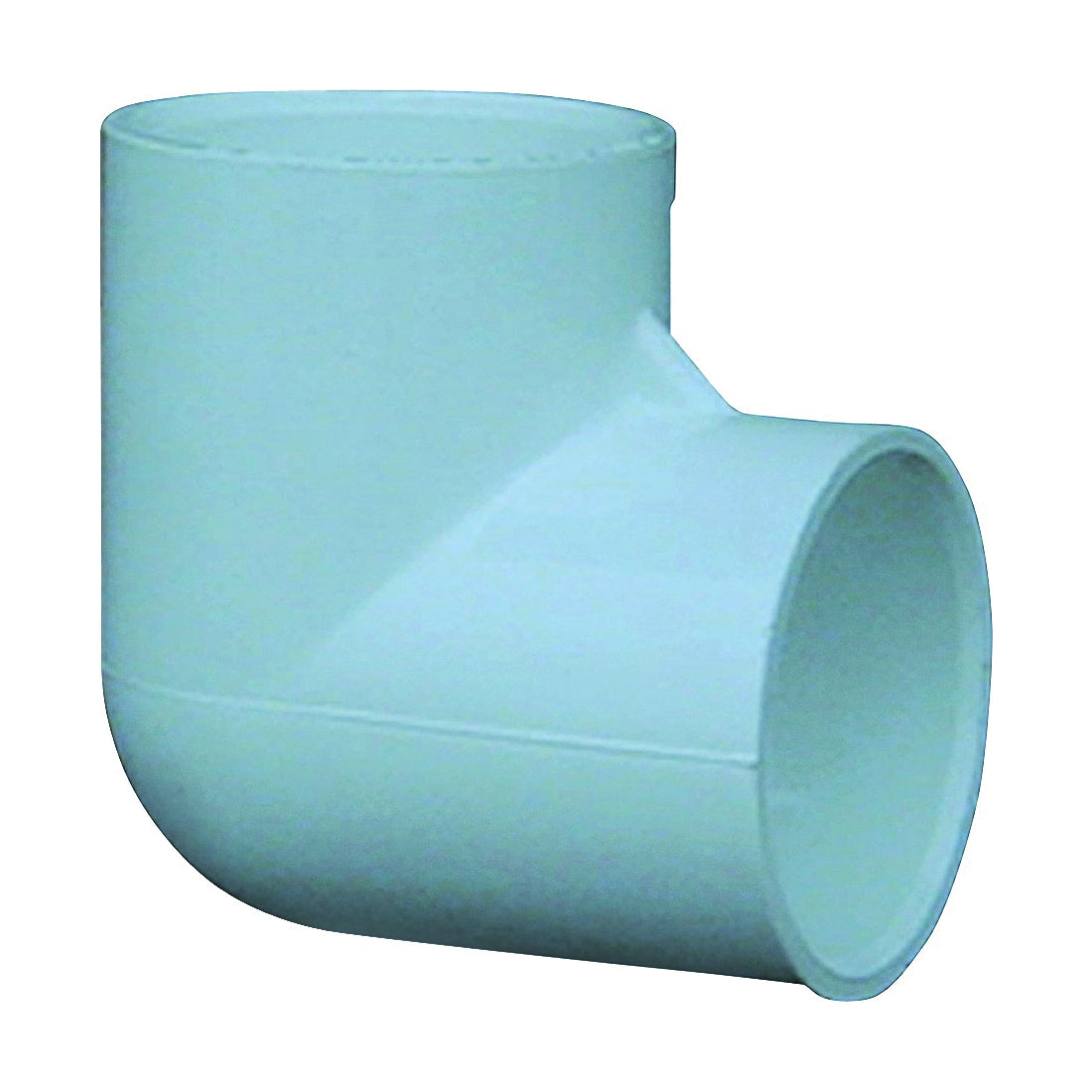 GENOVA 300 Series 30705CP Pipe Elbow, 1/2 in, Slip, 90 deg Angle, PVC, White, SCH 40 Schedule
