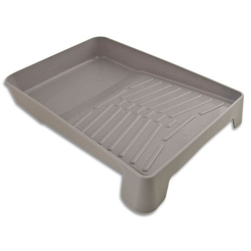 WOOSTER BR549-11 Paint Tray, 16-1/2 in L, 11 in W, 1 qt Capacity, Polypropylene Co-Polymer, Gray