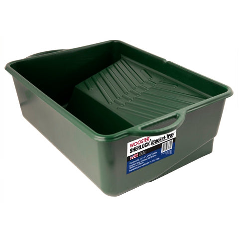 WOOSTER SHERLOCK BR414-14 Bucket Paint Tray, 1 gal Capacity, Polypropylene, Green