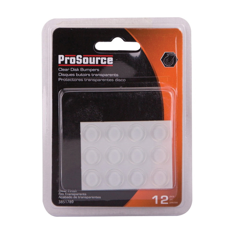 Prosource FE-50762B-PS Furniture Bumper Pad, 1/2 in, Disk, PU