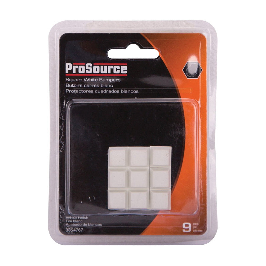 Prosource FE-S403-PS Furniture Bumper Pad, 1/2 in, Square, PU