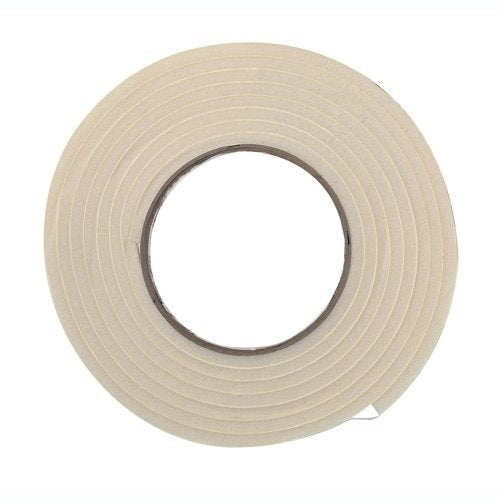 Frost King R734WH Foam Tape, 3/4 in W, 10 ft L, 7/16 in Thick, Rubber, White