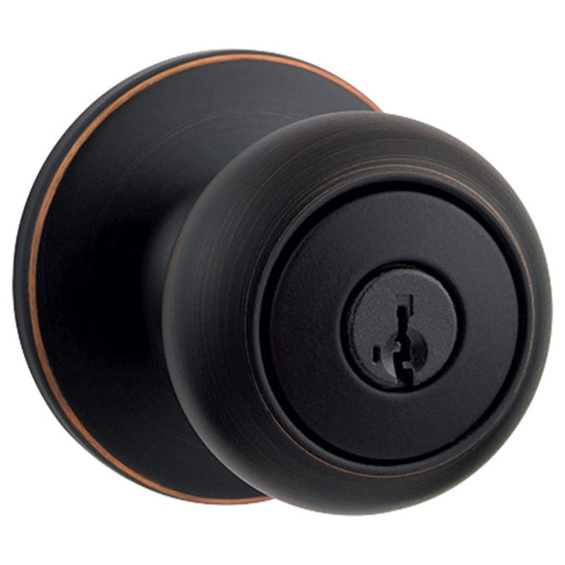 Kwikset 400CV 11P RCAL RC Keyed Entry Knob, Metal, Venetian Bronze