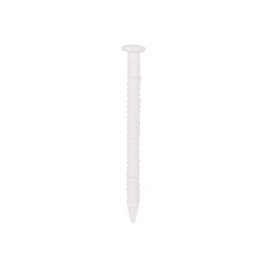 ProSource NTP-073-PS Panel Nail, 16D, 1 in L, Steel, Painted, Flat Head, Ring Shank, White, 171 lb