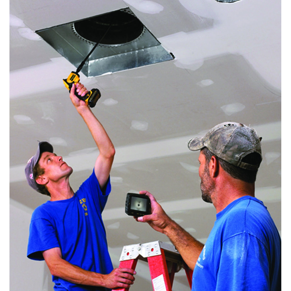 DeWALT DCT410S1 Inspection Camera with Wireless Screen Kit, Battery Included, 12 V, 3-1/2 in Display, LCD Display