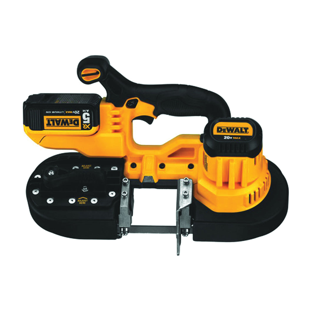 DeWALT DCS371P1 20V Max Lithium Ion Band Saw Kit (Includes 20V Max XR 5.0ah Battery, 14/18 TPI Blade, Fast Charger, Blade Tracking Wrench, and Kit Bag)