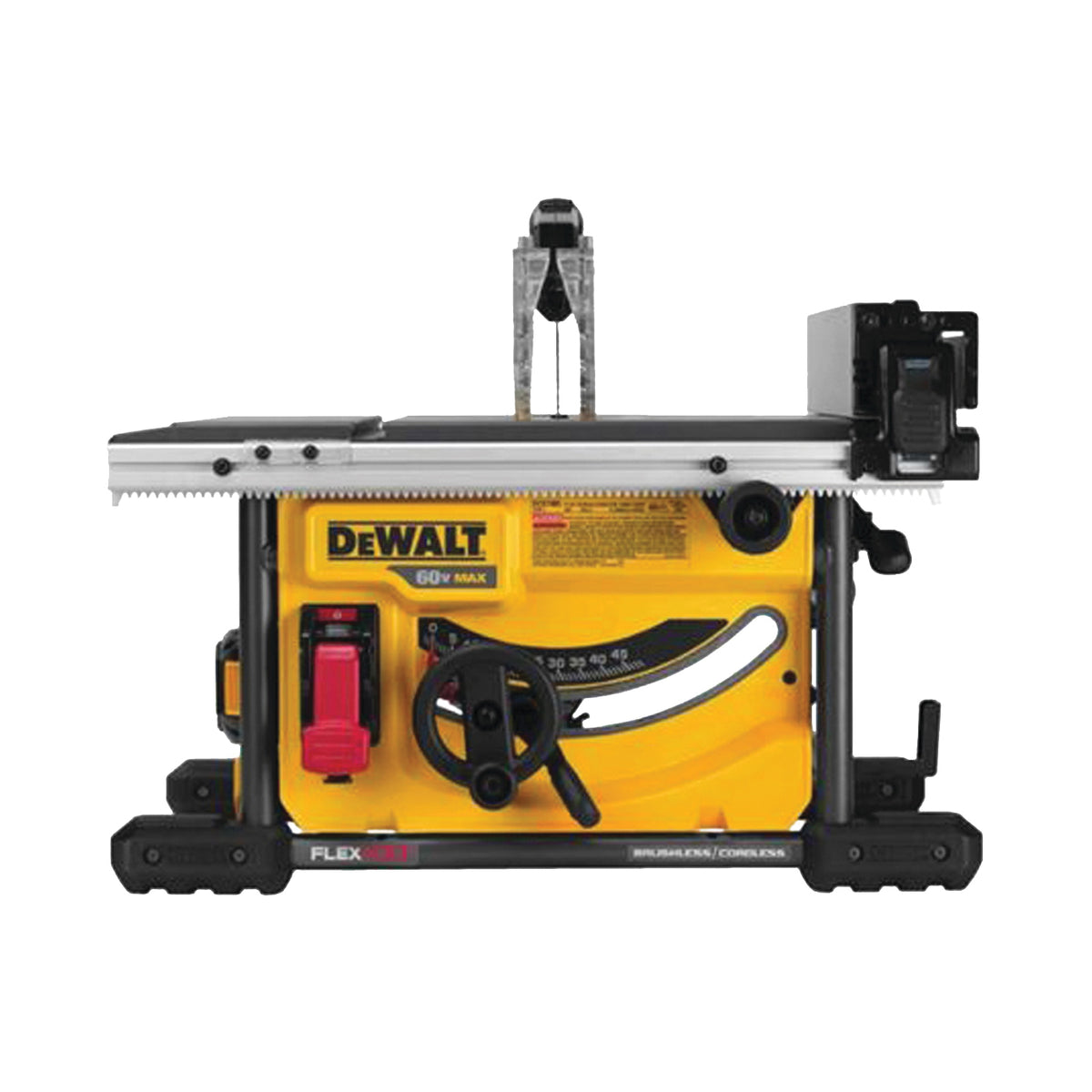 DeWALT FLEXVOLT DCS7485T1 Table Saw, 60 VDC, 8-1/4 in Dia Blade, 5/8 in Arbor, 24 in Rip Capacity Right