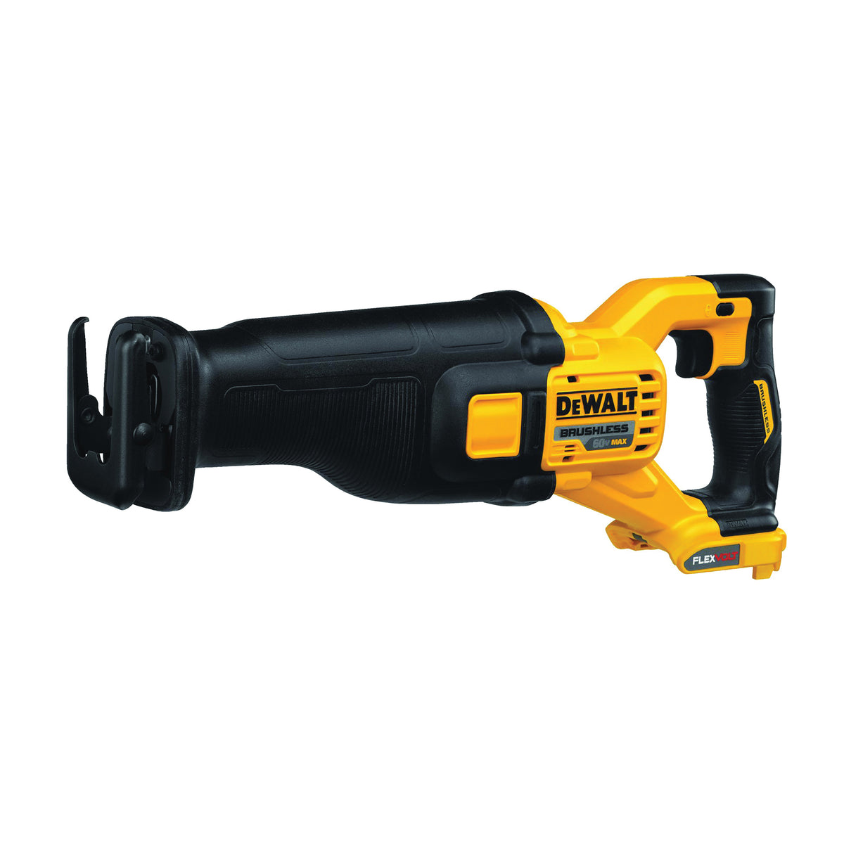 DeWALT DCS388B Reciprocating Saw, 60 V Battery, 1-1/8 in L Stroke, 0 to 3000 SPM (BARE TOOL - No Battery Included)