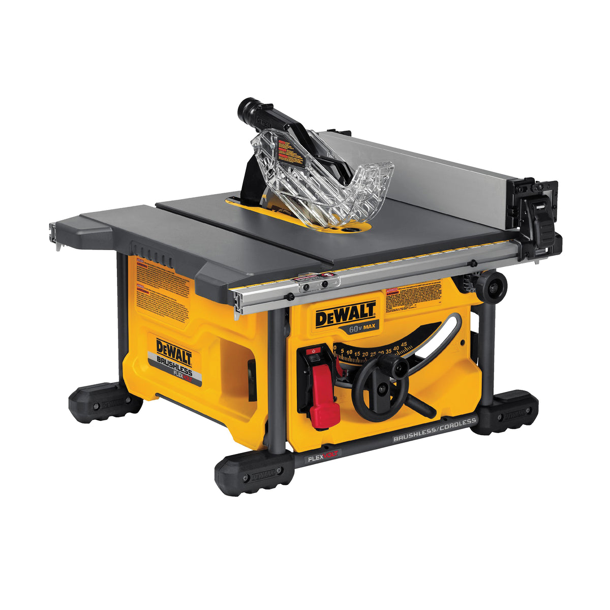 DeWALT FLEXVOLT DCS7485B Table Saw, 60 VDC, 8-1/4 in Dia Blade, 5/8 in Arbor, 24 in Rip Capacity Right