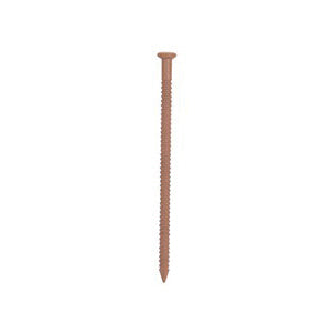 ProSource NTP-081-PS Panel Nail, 15D, 1-5/8 in L, Steel, Painted, Flat Head, Ring Shank, Brown, 171 lb