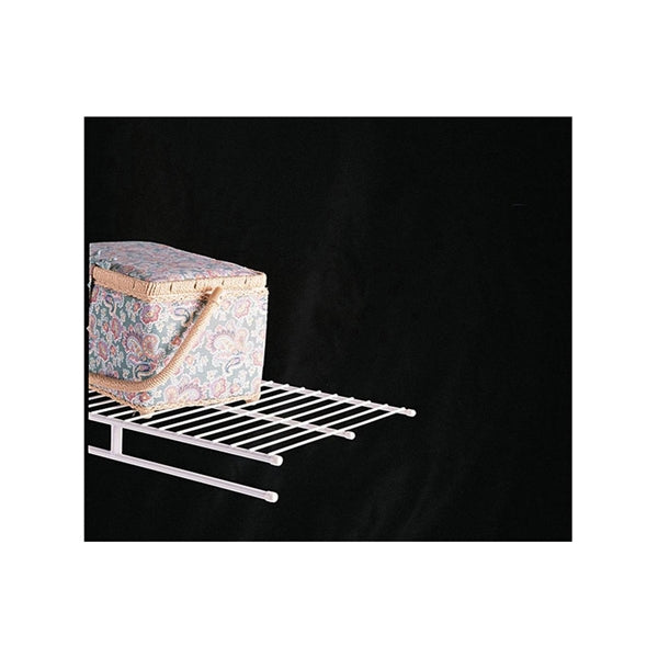 ClosetMaid 1078 Wire Shelf, 80 lb, 1-Level, 12 in L, 96 in W, Steel, White
