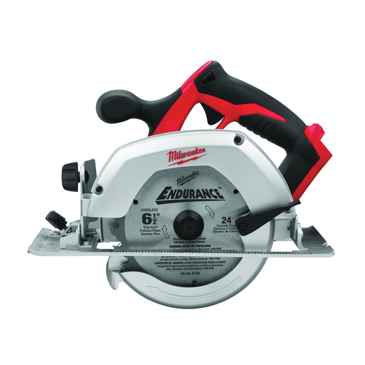 Milwaukee 2630-20 Circular Saw, Tool Only, 18 V, 2.8 Ah, 6-1/2 in Dia Blade, 50 deg Bevel
