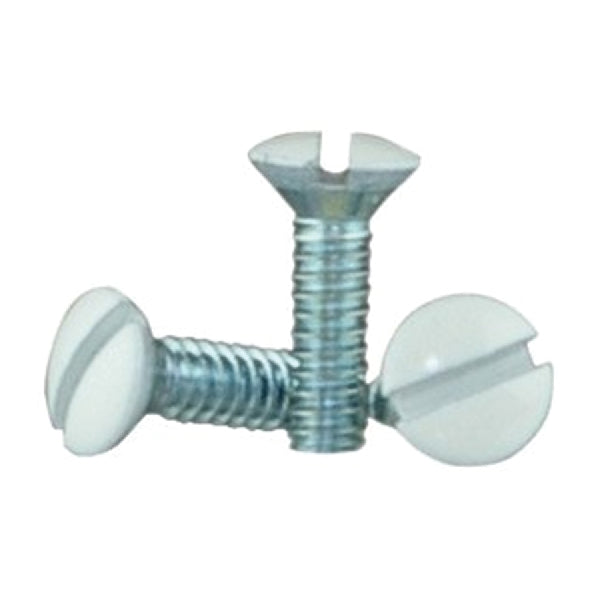 Eaton Wiring Devices BP231W-SP Wallplate Screw, 1/2 in L, Metal