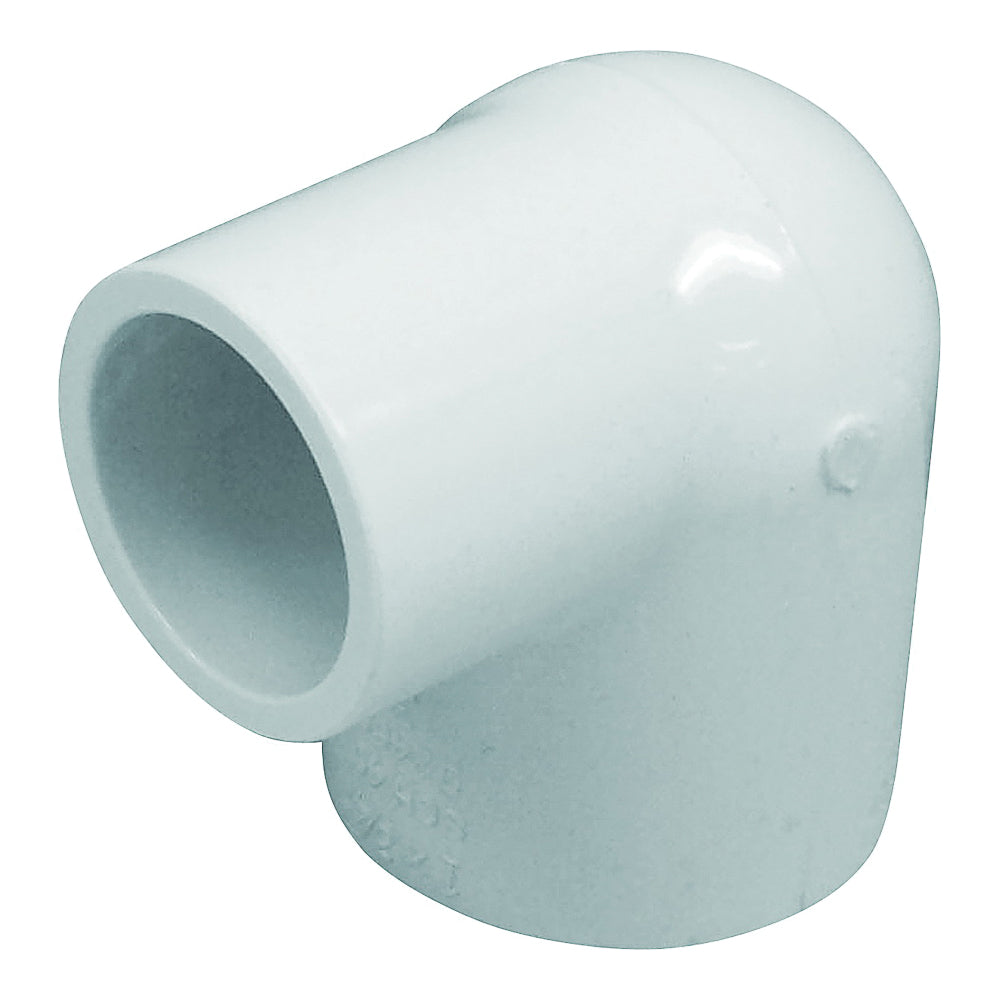 GENOVA 300 Series 30717 Reducing Pipe Elbow, 1 x 3/4 in, Slip, 90 deg Angle, PVC, White, SCH 40 Schedule