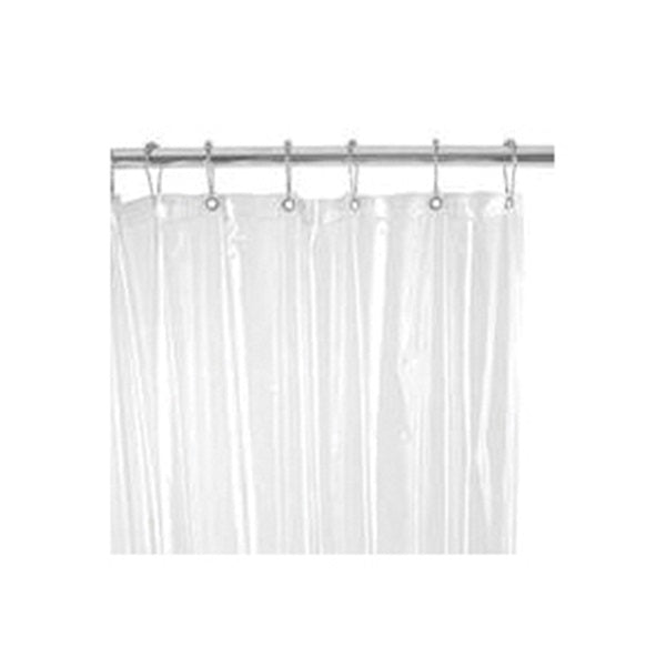 Zenna Home H28W Shower Curtain/Liner, 72 in L, 70-1/4 in W, Vinyl, White