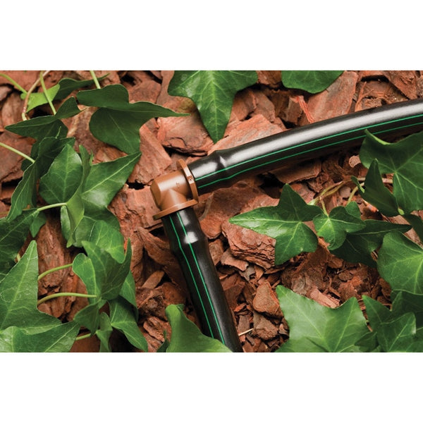 Rain Bird BE50/4PK Drip Irrigation Elbow, 1/2 in Connection, Barb, Plastic, Brown
