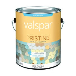 Valspar 027.0018202.007 Latex Paint, Flat, Tint Base, 1 gal