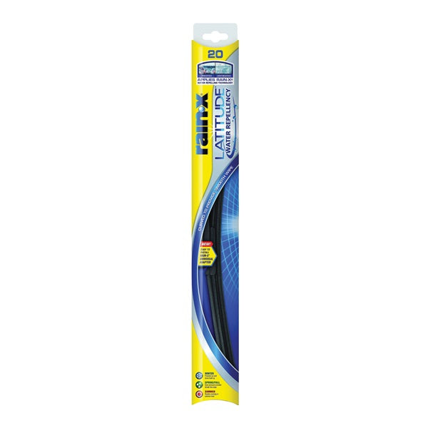 Rain-X Latitude 5079277-2/5079277 Winter Wiper Blade, 20 in, Curved Blade, Rubber
