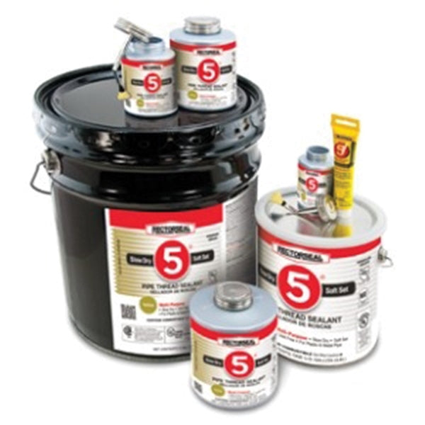 RECTORSEAL 25431 Thread Sealant, 1 pt Can, Paste, Yellow