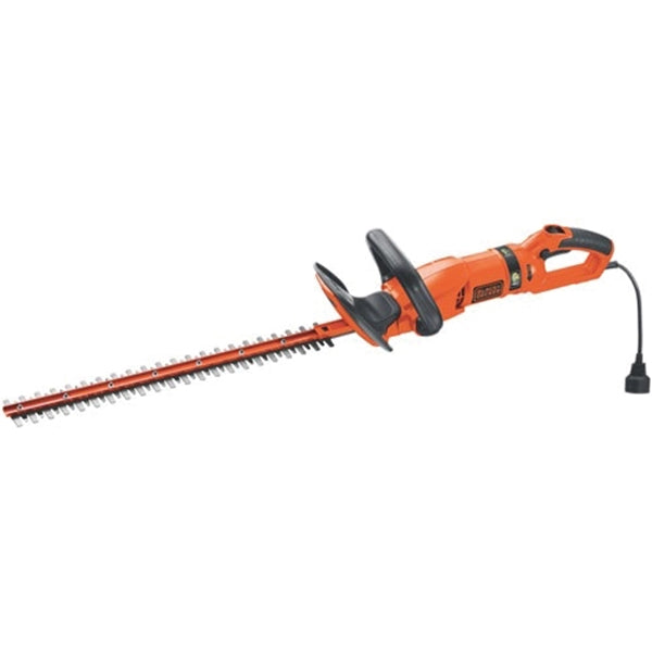 Black+Decker HH2455 Electric Hedge Trimmer, 3.3 A, 120 V, 3/4 in Cutting Capacity, 24 in L x 2-3/4 in W Blade