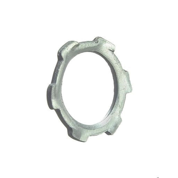 Halex 96194 Conduit Locknut, 1-1/4 in, Steel, Zinc