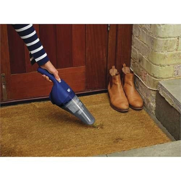 Black+Decker HNV115B22 Hand Vacuum, 3.6 V Battery, Lithium-Ion Battery, 1.5 Ah, Deep Ocean Blue/Navy Housing