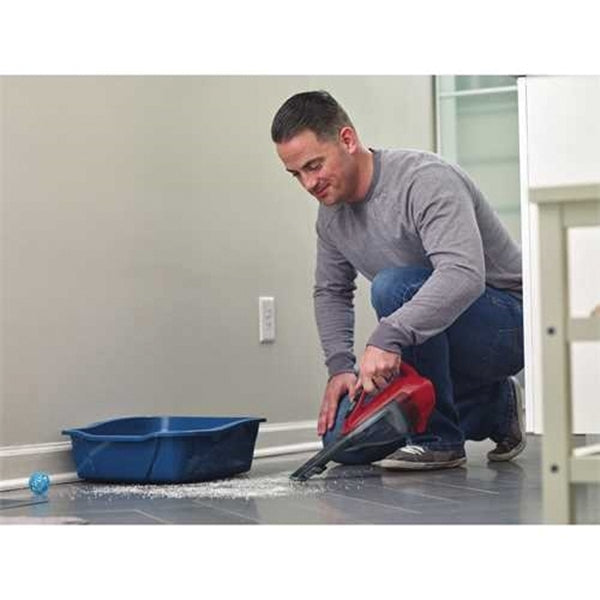 Black+Decker HLVA320J26 Hand Vacuum, 10.8 V Battery, Lithium-Ion Battery, 2 Ah, Red Chilli Housing