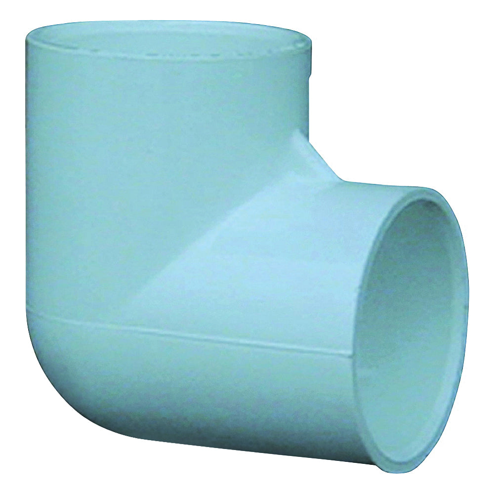 GENOVA 300 Series 30707CP Pipe Elbow, 3/4 in, Slip, 90 deg Angle, PVC, White, SCH 40 Schedule