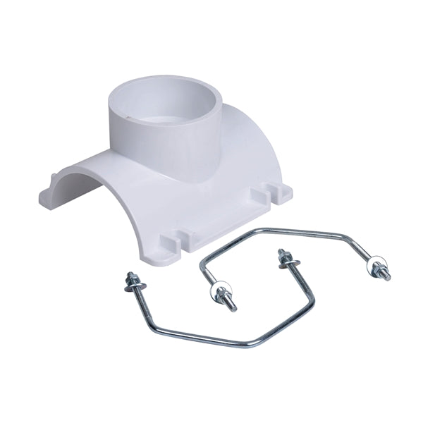 Oatey 43793 Saddle Tee Kit, 4 x 3 in Connection, Tee/Wye, PVC, Black/White