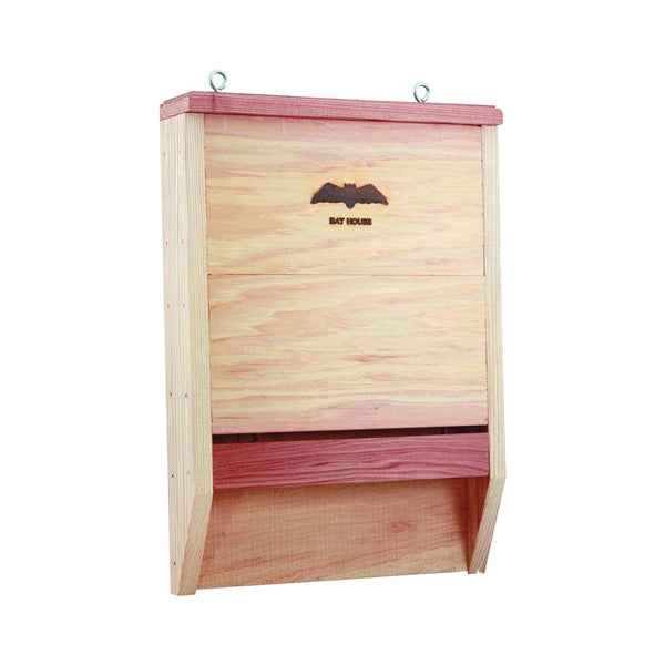 HEATH BAT-1 Bat House, 2-1/2 ft W, 11-1/2 ft D, 16-1/4 ft H, Cedar Wood