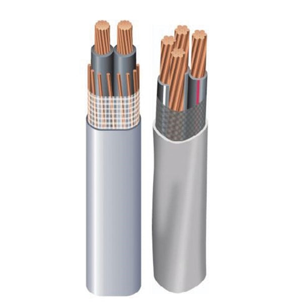 Southwire 8/8/8CX250 Service Entrance Cable, 3 -Conductor, Copper Conductor, PVC Insulation, Gray Sheath, 600 V