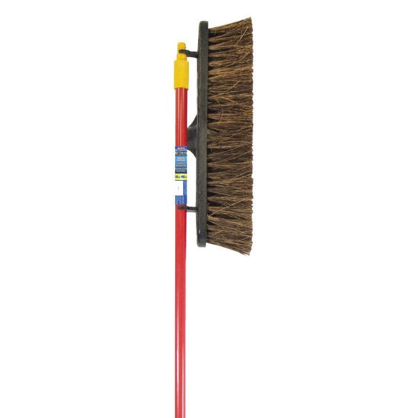 Quickie Bulldozer 00541 Push Broom, Palmyra Fiber Bristle, Steel Handle